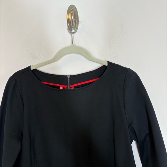 Spanx The Perfect Shift Dress Black Ponte Stretch Pockets Large - Picture 6 of 9